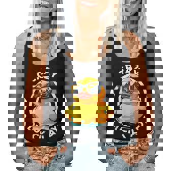 Crazy Duck Lady キュート アヒル ママ アヒルの所有者 面白い I Love Ducks レディースタンクトップ - Kawaiitshirt