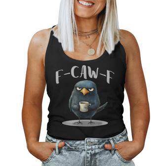 Crow Coffee F-Kaw-F Humor Women Tank Top - Thegiftio UK
