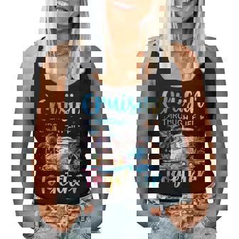 Cruisin Through Life Together Husband And Wife Cruise Couple Women Tank Top | Mazezy