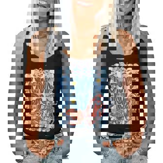 Cute America Game Day Girl Preppy Football Coquette Baseball Women Tank Top - Monsterry