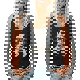 Cute Bernedoodle Peeking Doodle Puppy Dog Lover Women Women Tank Top - Thegiftio