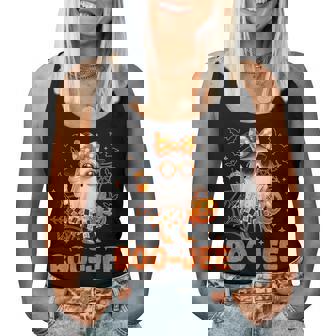 Cute Coquette Boo Jee Ghost Halloween Costumes Girls Women Tank Top - Monsterry