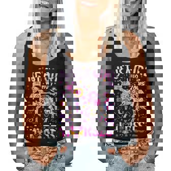 Cute Horse Colorful Just A Girl Who Loves Horses Women Tank Top | Seseable CA