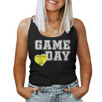 Cute Softball Mom Game Day Women Tank Top - Thegiftio UK