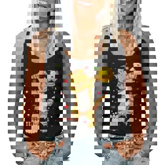 Dabbing Cat ボウリングシャツ 面白いボウリングギフト 猫 お母さん 女の子 レディースタンクトップ - Kawaiitshirt