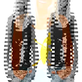 Dabbing バナナ ハワイアン トロピカル フルーツ好き 男性 女性 キッズ レディースタンクトップ - Kawaiitshirt