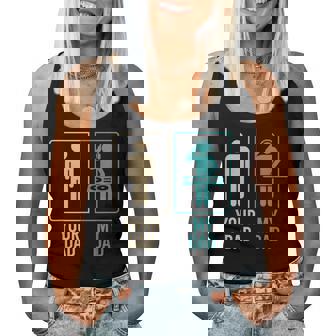 Your Dad My Dad Dj Disc Jockey Daughteron Festa Del Papà Canotta da donna - Novitaregali