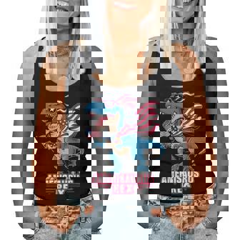 Dinosaur 4Th Of July Boys Girls Amerisaurus T Rex Women Tank Top - Thegiftio