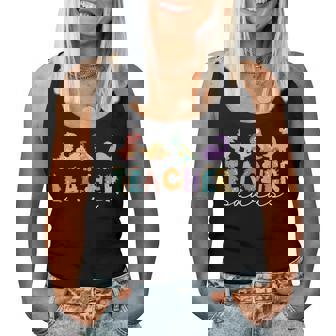 Dinosaur Teacher Teachersaurus Rex Dino Women Tank Top - Thegiftio