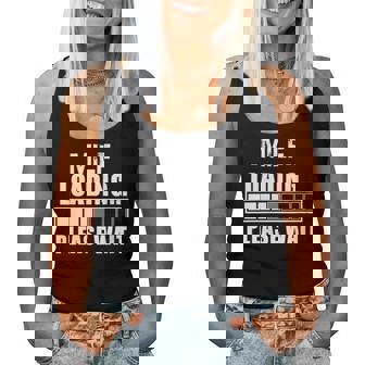 Divertido Milf Cargando Por Favor Esperar Día De La Madre Esposa Cuello Camiseta sin mangas para mujer - Regaloses