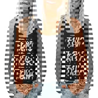 Divertido Techno Tacos Y Tequila Música Amante Músico Dj Camiseta sin mangas para mujer - Regaloses