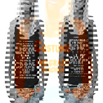 I Don't Need A Costume I'm A 3Rd Grade Teacher ハロウィン レディースタンクトップ - Kawaiitshirt