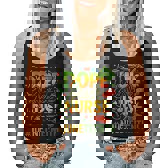 Dope Black Nurse Junenth Medical Pride Women Tank Top - Monsterry
