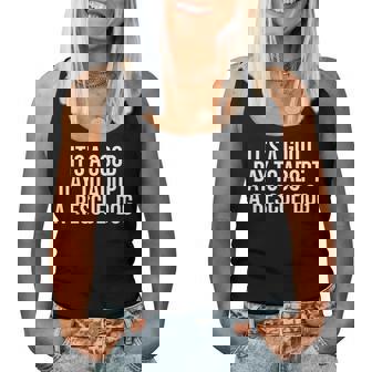 È Un Buon Giorno Per Adottare Rescue Dog Rescue Mom Dog Lover Canotta da donna - Novitaregali