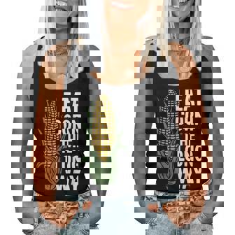 I Eat Corn The Long Way Corn Lovers For Women Women Tank Top - Thegiftio