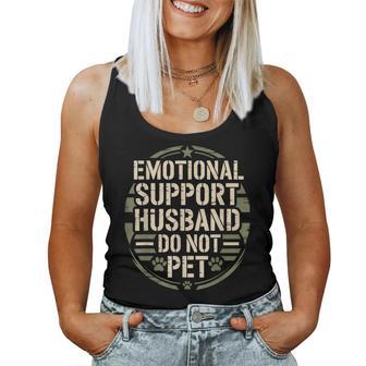 Emotional Support Husband Pet For Wife Women Tank Top - Thegiftio UK