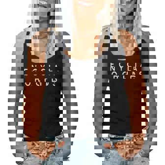 Encyclia 蘭の花 エンシクリア 蘭の花 モダンフォント レディースタンクトップ - Kawaiitshirt