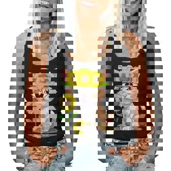 Été Chat Chat Tournesol Enfant Fille Adolescent Enfant Débardeur pour femme - Cadeauxyz