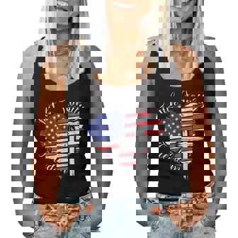 Faith Family Freedom Heart Christian American 4Th Of July Women Tank Top - Thegiftio