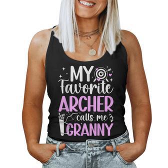 My Favorite Archer Calls Me Granny Archery Granny Grandma Women Tank Top - Thegiftio UK