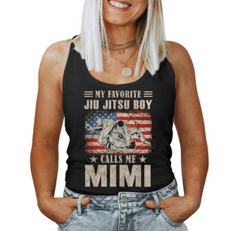 My Favorite Jiu Jitsu Boy Calls Me Mimi Mother's Day Vintage Women Tank Top - Thegiftio