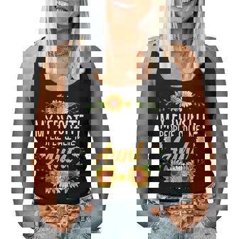 My Favorite People Call Me Aunt Women Tank Top - Monsterry