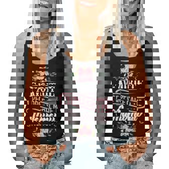 My Favorite People Call Me Maw-Maw Floral Mother's Day Women Tank Top - Monsterry