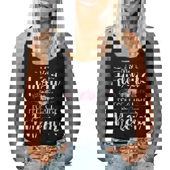 My Favorite People Call Me Meema Floral Mother's Day Women Tank Top | Mazezy