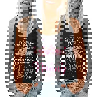 My Favorite People Call Me Nanny Floral Mother's Day Women Women Tank Top - Monsterry