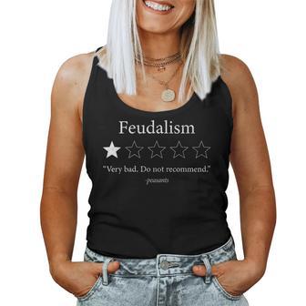 Feudalism Review World History Ap History Teacher Women Tank Top - Thegiftio UK