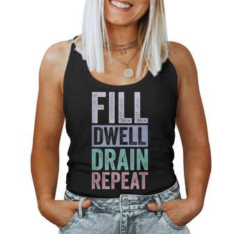 Fill Dwell Drain Repeat Dialysis Technician Nurse Women Tank Top - Thegiftio UK