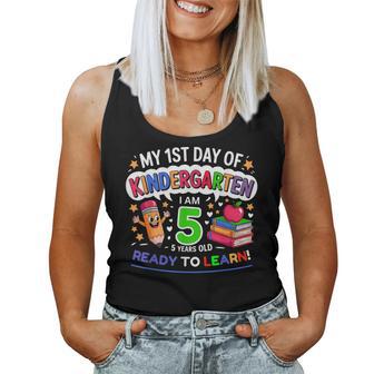 My First Day Of Kindergarten 1St Day Of School Boys Girls Women Tank Top - Thegiftio UK