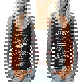 My First Mother's Day As A Nana 2025 Expecting New Baby Women Tank Top | Mazezy