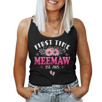 First Time Meemaw 2025 Mother's Day Soon To Be Meemaw Women Tank Top - Thegiftio UK