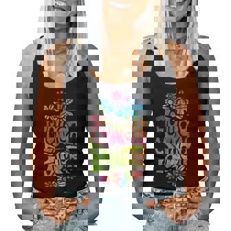 Flower Power ヒッピー サイケデリック '70年代レトロ レディースタンクトップ - Kawaiitshirt