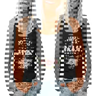 Flower Promoted To Memaw 2025 Women Tank Top - Monsterry