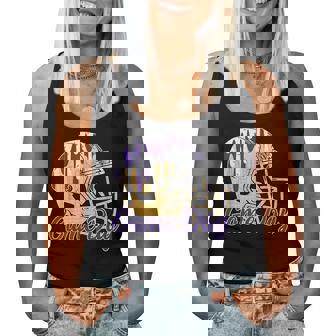 Football Drip Game Day Sports Football Mom Go Cheer Purple Women Tank Top | Seseable CA