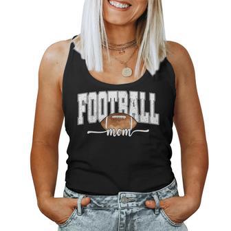 Football Mama Fall Retro Football Mom Game Day Cheer Season Women Tank Top - Thegiftio UK