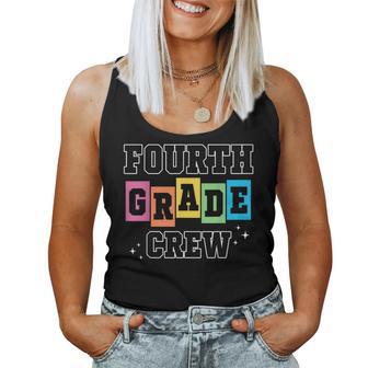 Fourth Grade Crew 4Th Grade Vibes Retro First Day Of School Women Tank Top - Thegiftio UK