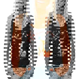 Fox Japanese Cherry Blossom Sakura Tree Kawaii Girls Women Women Tank Top | Seseable CA