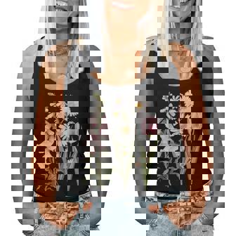 Foxglove Daisy Tulip Wildflower Garden Harmony Women Tank Top - Thegiftio