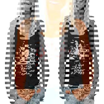 French Boo-Dog Halloween Ghost French Bulldog Fall Autumn Women Tank Top - Monsterry