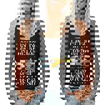 I Can't Talk Right Now I'm Doing Mom Shit Mother Women Tank Top - Thegiftio UK