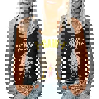 Chicken Butt F-Caw-F Rooster Country Farm Hen Chick Women Tank Top - Monsterry