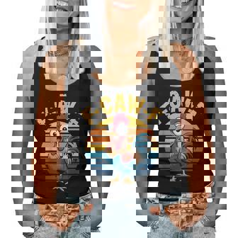 F-Awk-F Chicken F-Caw-F Rooster Pun Retro Women Tank Top - Thegiftio