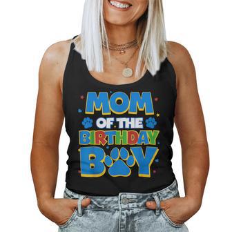 Family Matching Party Mom Of The Birthday Boy Women Tank Top - Thegiftio UK