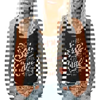 Humor I'm Single Feel Free To Change That Women Tank Top - Monsterry