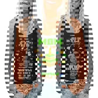 Mom Of The Birthday Boy Party Video Gamer Pixel Women Tank Top - Monsterry
