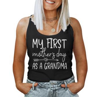 Promoted To Grandma My First Mother’S Day As A Grandma Women Tank Top - Thegiftio UK