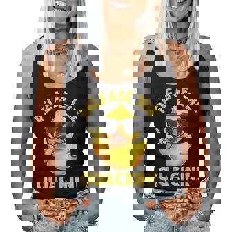 Rubber Duck Release The Quackin Women Tank Top - Thegiftio UK